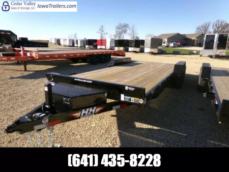 New 2026 H&H 82" x 20' (18 +2) Car Hauler with 10K GVWR and Toolbox