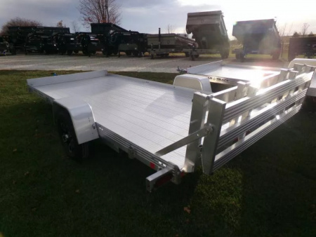 New 2026 Bear Track 80 x 180F with Bi-Fold Tailgate and 4400 lb. GVWR Utility Trailer