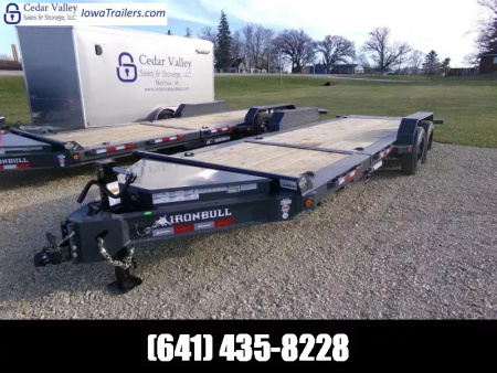 New 2026 Iron Bull 81 x 22 Tilt Bed (16 +6) with 16K GVWR-Gray Equipment Trailer