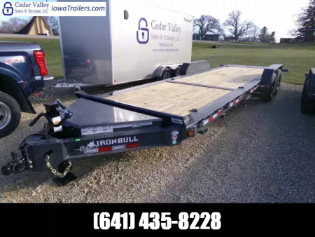 New 2026 Iron Bull 83 x 24 (16+8) TWB Gravity Tilt Bed, 14K GVWR, and Forkholders