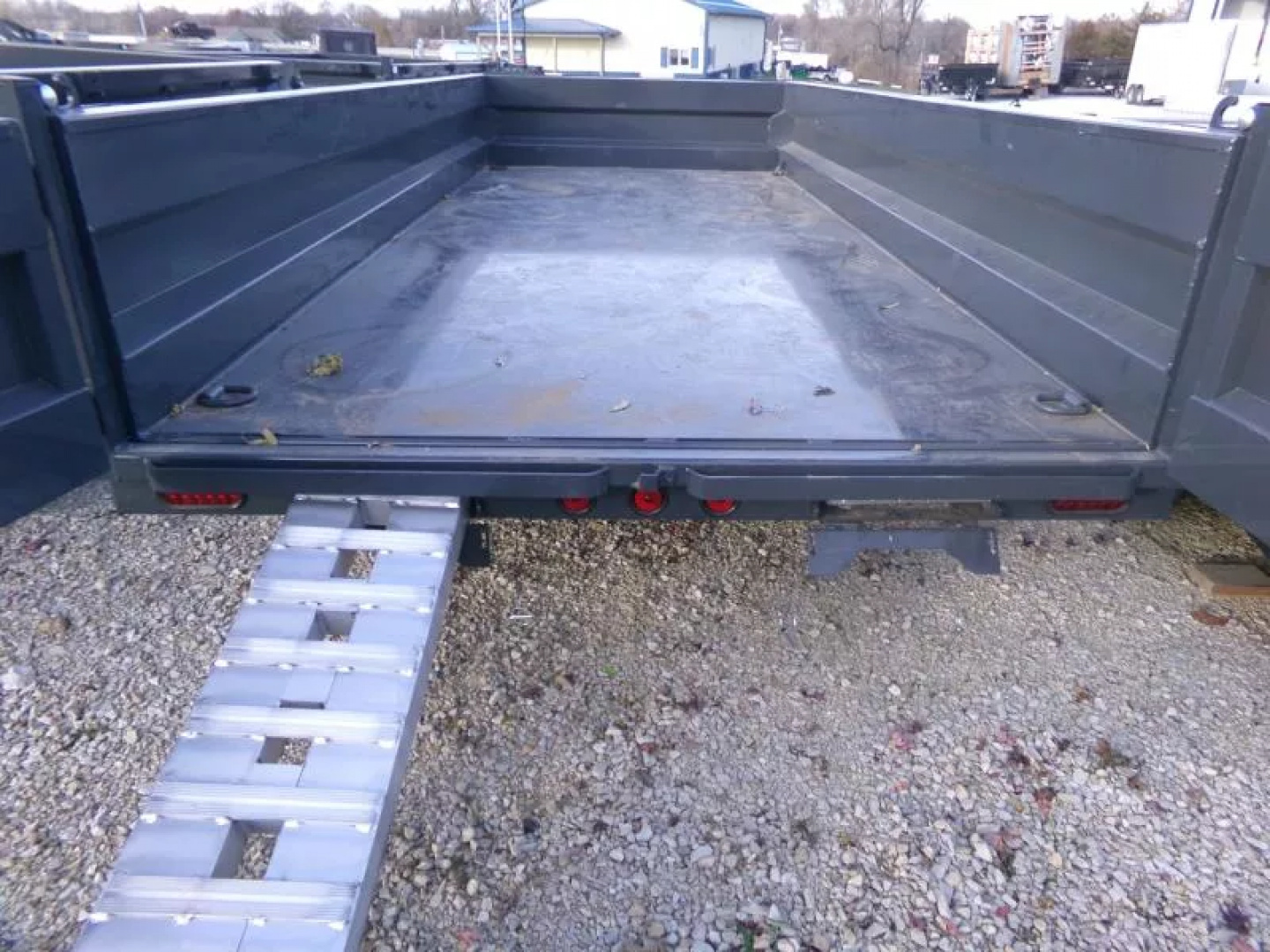 New 2026 Iron Bull 83 x 16 DWB Dump Trailer, 14,999 GVWR, Gray