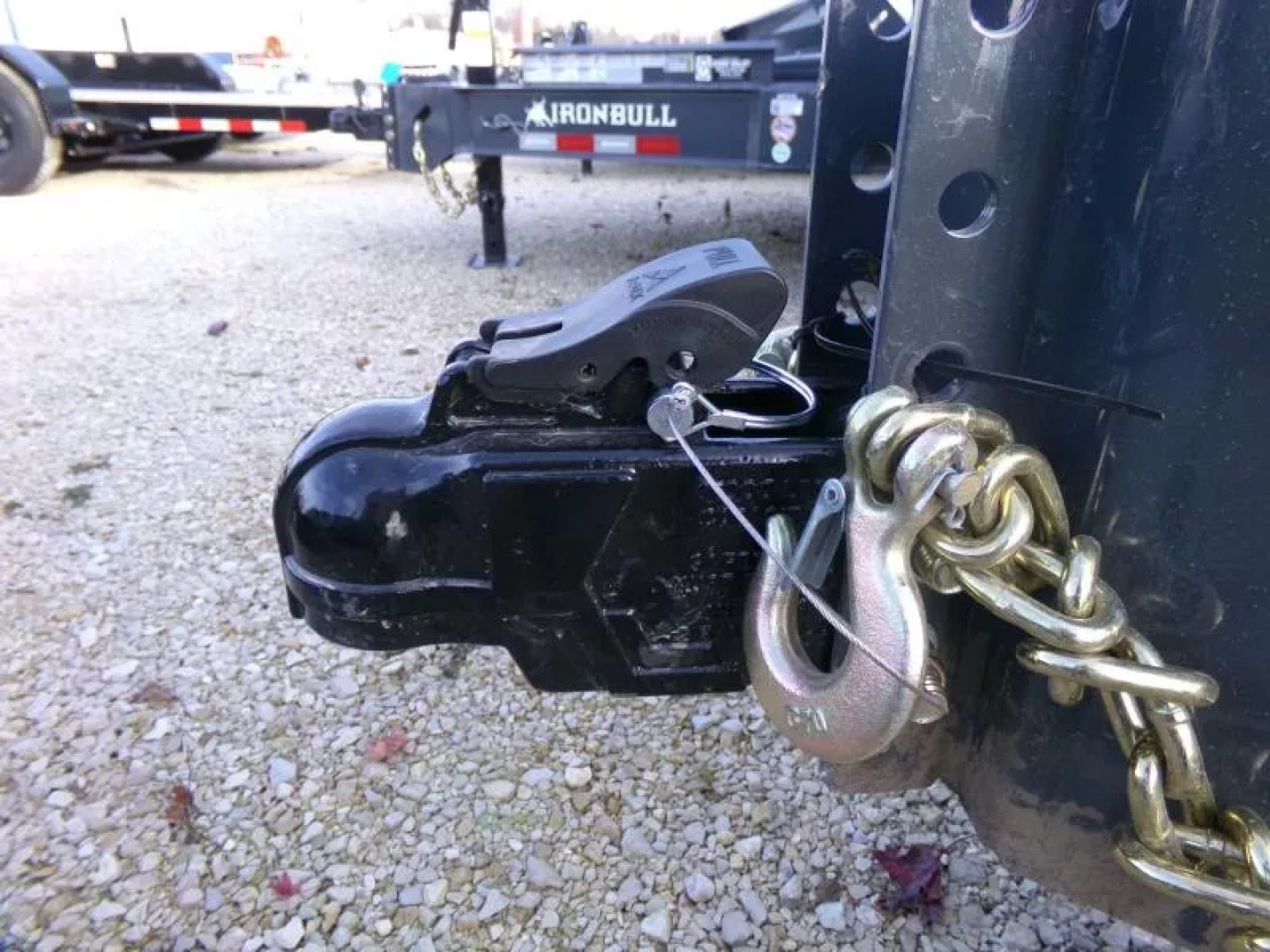 New 2026 Iron Bull 83 x 16 DWB Dump Trailer, 14,999 GVWR, Gray