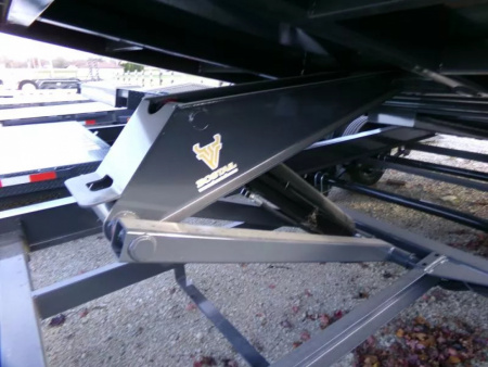 New 2026 Iron Bull 83 x 16 DWB Dump Trailer, 14,999 GVWR, Gray