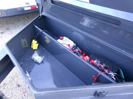 New 2026 Iron Bull 83 x 16 DWB Dump Trailer, 14,999 GVWR, Gray