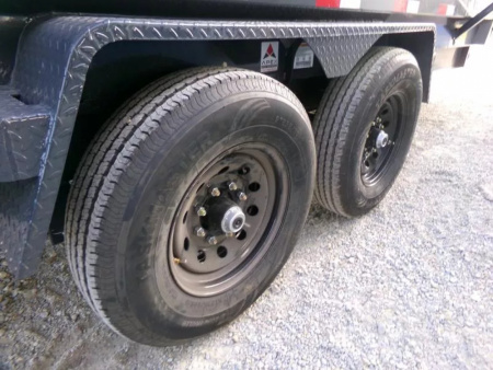 New 2026 Iron Bull 83 x 16 DWB Dump Trailer, 14,999 GVWR, Gray