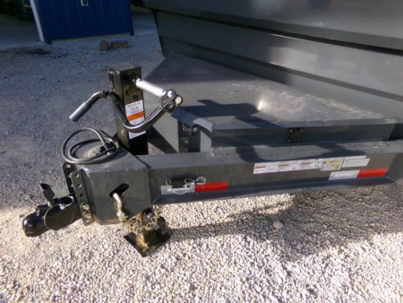 New 2026 Iron Bull 83 x 16 DWB Dump Trailer, 14,999 GVWR, Gray