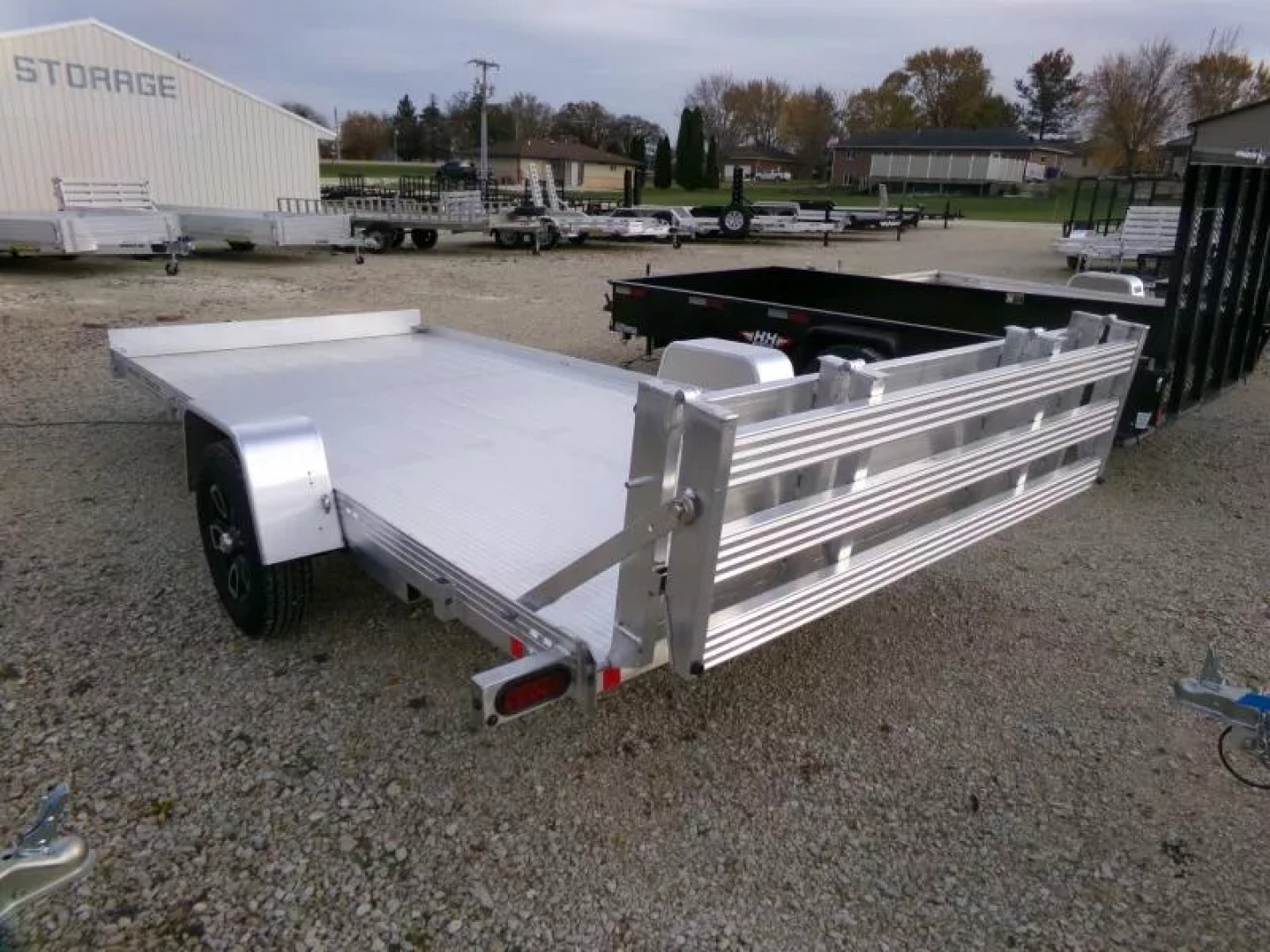 New 2026 Bear Track 80 x 180F with Bi-Fold Tailgate and 4400 lb. GVWR, Torsion Axle Utility Trailer
