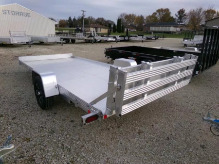 New 2026 Bear Track 80 x 180F with Bi-Fold Tailgate and 4400 lb. GVWR, Torsion Axle Utility Trailer