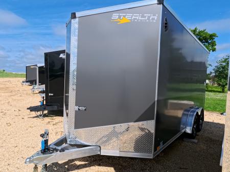 New 2026 Stealth Trailers 7.5 x16 x 7.5 Cobra Enclosed Cargo with 7K GVWR ,Torsion Axles, Light Lid Roof, Rear Stabilizer Jacks, Rear Flare w/Loading Lights