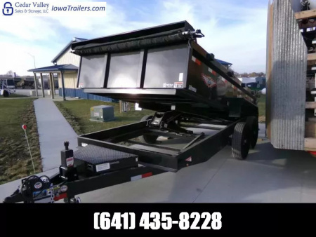 New 2025 H&H 83 x 14 Industrial Dump Trailer- DBW - 14K GVWR and Scissor Lift