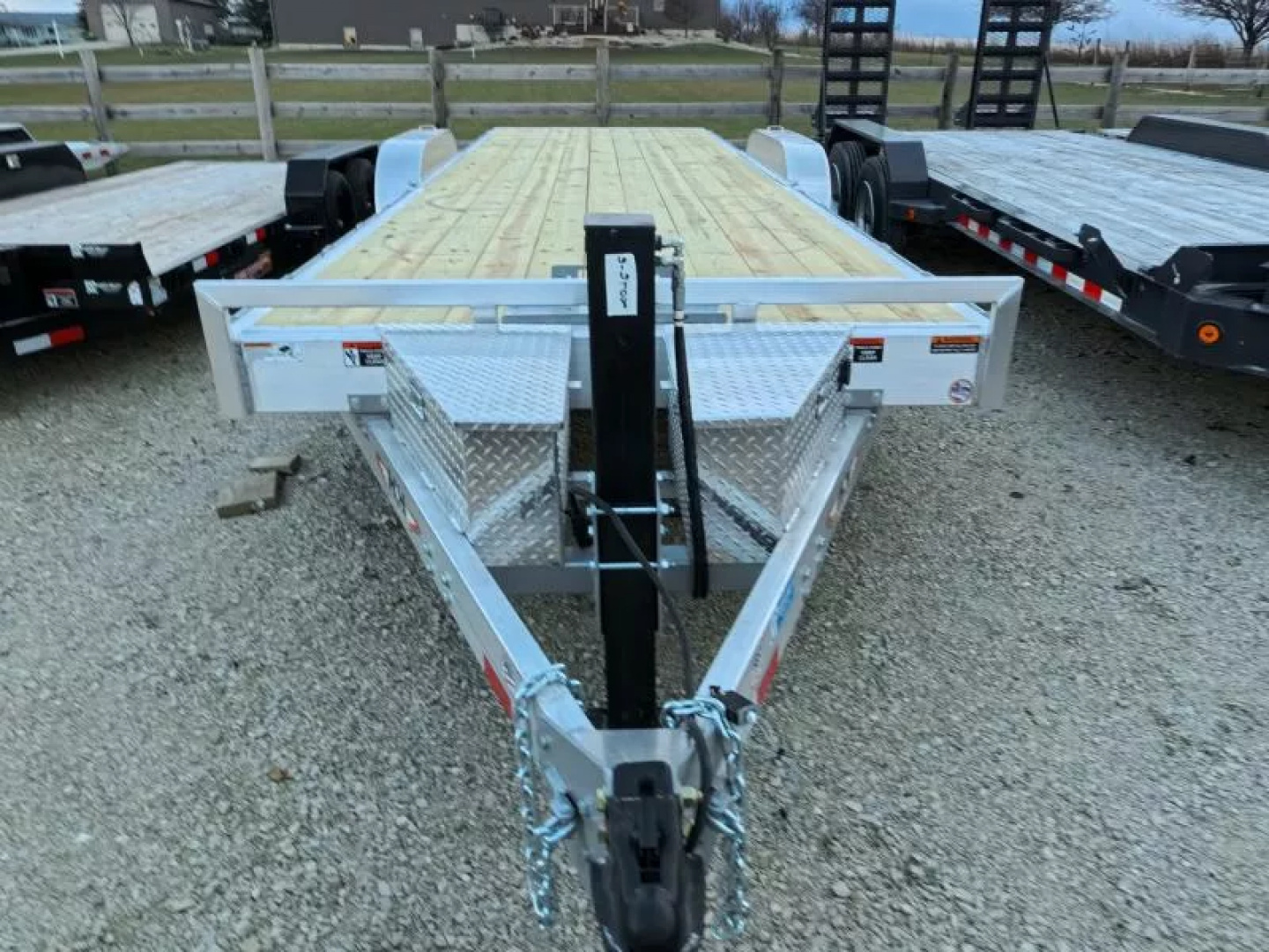 Quickloader Trailer New 2026 H&H Trailers 82 x 24 Aluminum Electric Tilt Speed Loader with ...