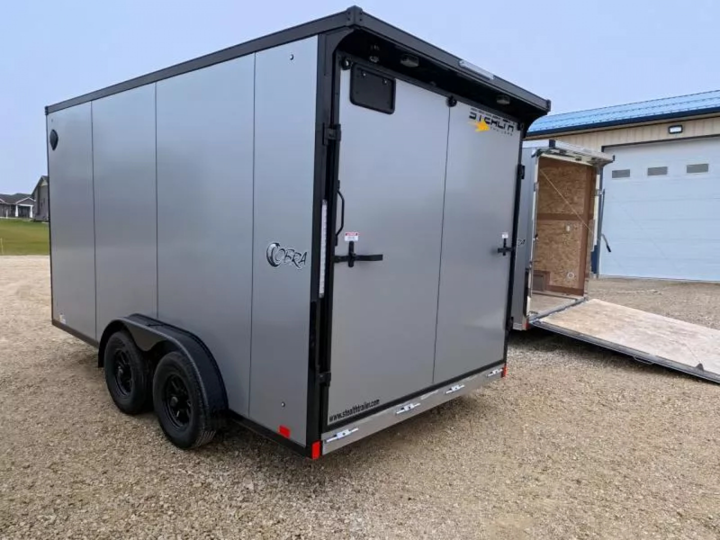 New 2026 Stealth Trailers 7.5 x 14 x 7 COBRA Enclosed Cargo- Black Out Package with 7K GVWR, Torsion Axles and Translucent Roof