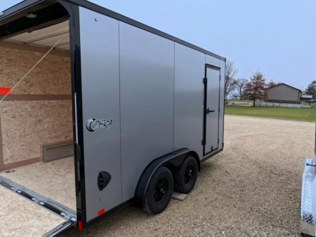 New 2026 Stealth Trailers 7.5 x 14 x 7 COBRA Enclosed Cargo- Black Out Package with 7K GVWR, Torsion Axles and Translucent Roof