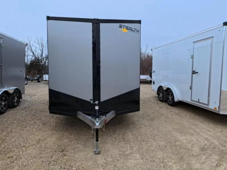 New 2026 Stealth Trailers 7.5 x 14 x 7 COBRA Enclosed Cargo- Black Out Package with 7K GVWR, Torsion Axles and Translucent Roof