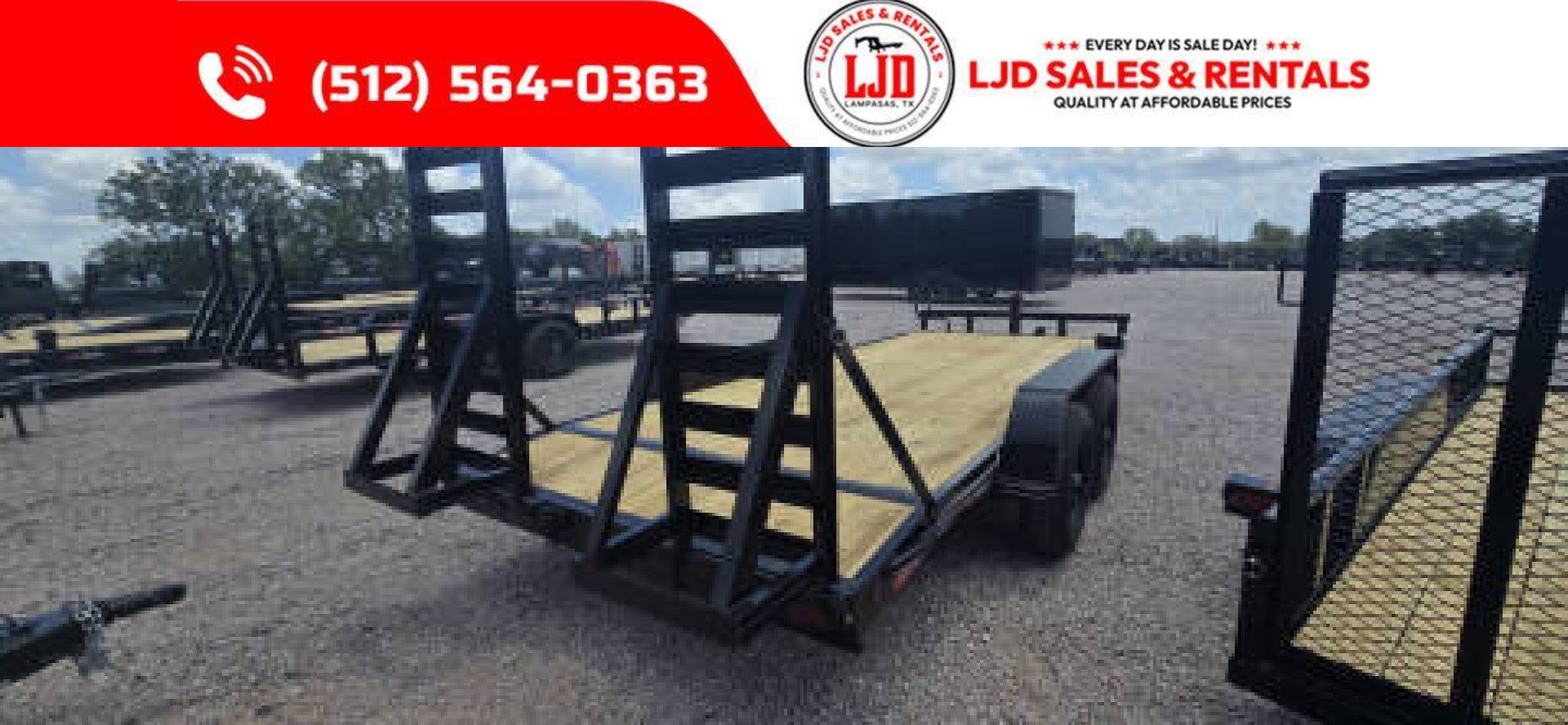 New 2026 Tiger -- 83 "X 20'Equipment Trailer - Heavy Duty