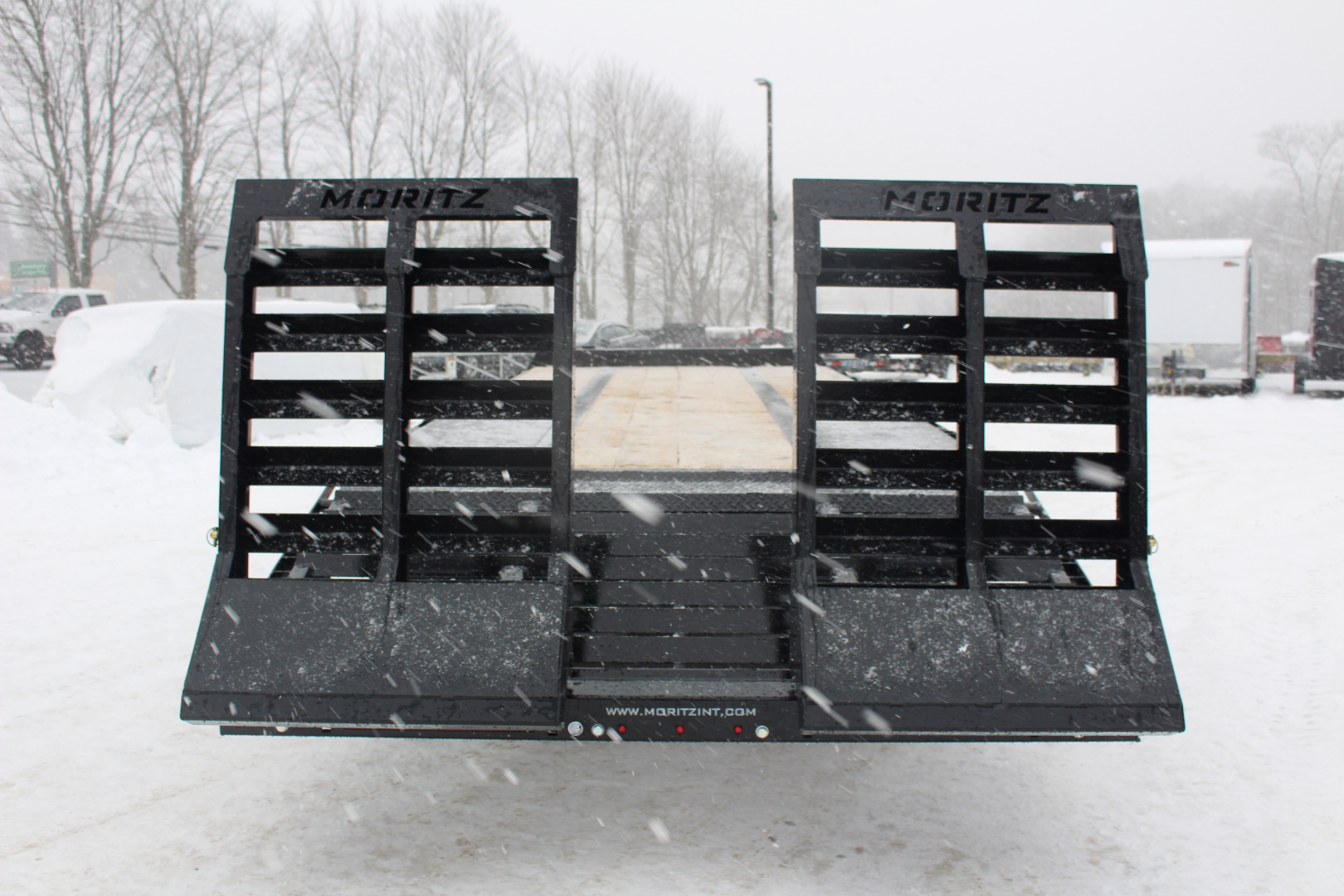 New 2026 Moritz FDPH DT 22' + 5' - Pintle Ring Deckover AIR BRAKE Equipment Trailer - 40000# GVW