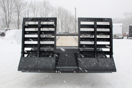 New 2026 Moritz FDPH DT 22' + 5' - Pintle Ring Deckover AIR BRAKE Equipment Trailer - 40000# GVW