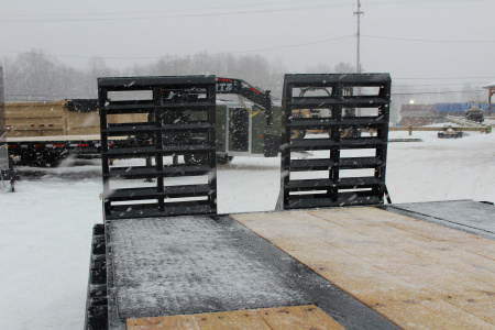 New 2026 Moritz FDPH DT 22' + 5' - Pintle Ring Deckover AIR BRAKE Equipment Trailer - 40000# GVW