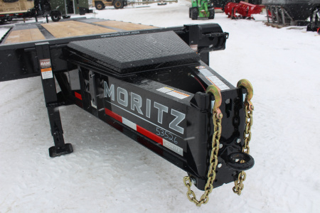 New 2026 Moritz FDPH DT 22' + 5' - Pintle Ring Deckover AIR BRAKE Equipment Trailer - 40000# GVW