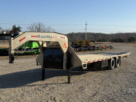 New 2026 RawMaxx HTX 102X32 GOOSENECK HYDRAULIC DISC BRAKE 11' HYDRAULIC DOVE/JACKS 24K GVWR