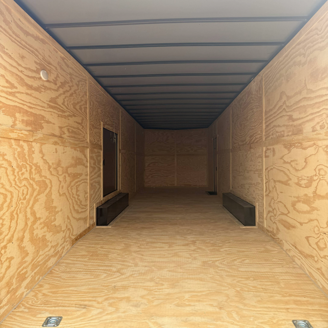 New 8.5X32TA5 White Standard Car Hauler Trailer