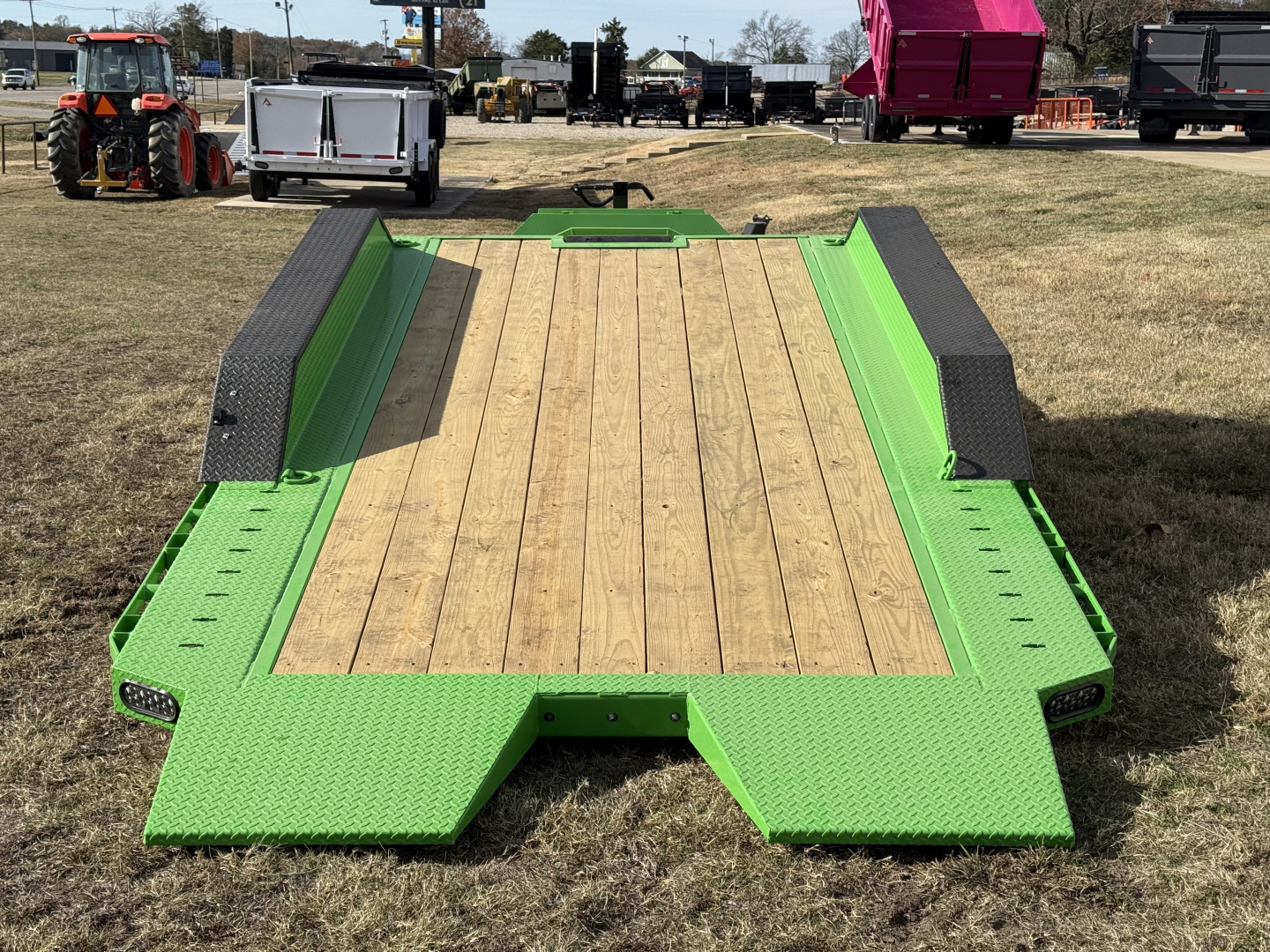 New 2026 RawMaxx G3X 102X26 BUMPER PULL GRAVITY TILT TRAILER RHINO LINED FENDERS 21K GVWR Tilt Trailer