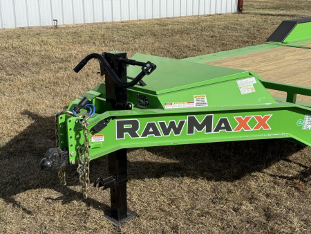 New 2026 RawMaxx G3X 102X26 BUMPER PULL GRAVITY TILT TRAILER RHINO LINED FENDERS 21K GVWR Tilt Trailer