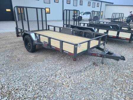 New Heartland 76  x12', 4' GATE, 4  CHANNEL TONGUE - GRAY