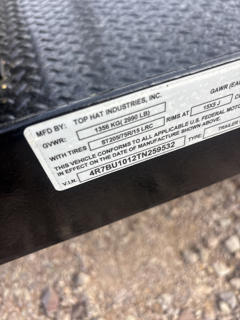 New 2026 Top Hat WM Welding Trailer