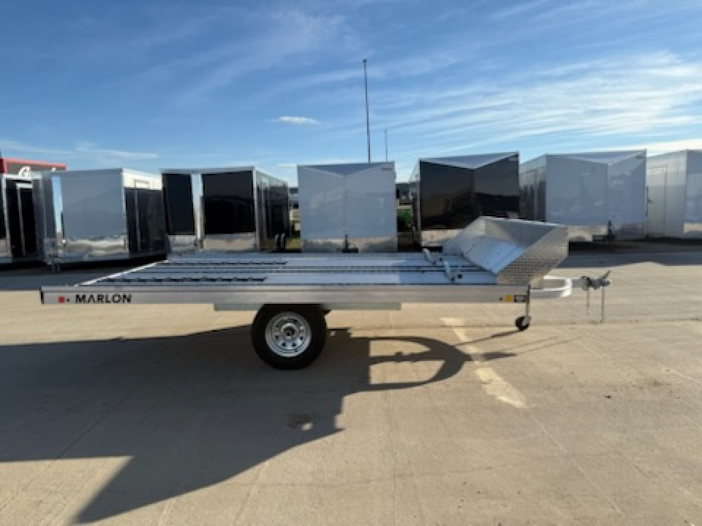 New 2025 Marlon 101"X 12' TILT/RAMP Snowmobile/UTV Trailer
