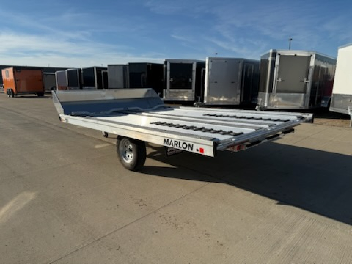 New 2025 Marlon 101"X 12' TILT/RAMP Snowmobile/UTV Trailer