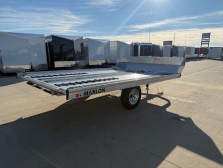 New 2025 Marlon 101"X 12' TILT/RAMP Snowmobile/UTV Trailer
