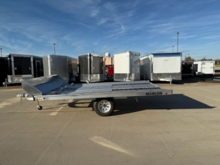New 2025 Marlon 101"X 12' TILT/RAMP Snowmobile/UTV Trailer