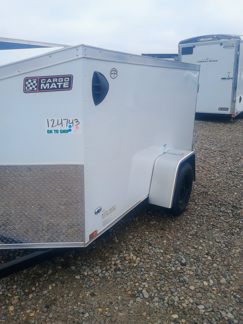New 2026 CARGO MATE EHW48SA Cargo / Enclosed Trailer 4X8 SA SWING DOOR (GVW:2000) WHITE
