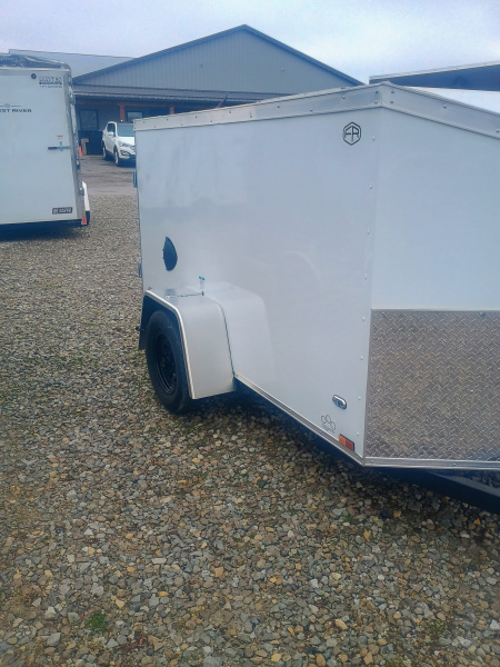 New 2026 CARGO MATE EHW48SA Cargo / Enclosed Trailer 4X8 SA SWING DOOR (GVW:2000) WHITE