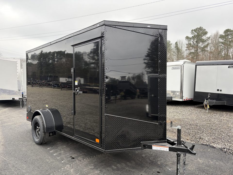 New 2026 Big Daddy's Edition 6X12 Enclosed Trailer With 6' 6" Interior, Blackout, Single Axle, Polycor