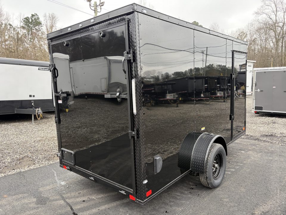 New 2026 Big Daddy's Edition 6X12 Enclosed Trailer With 6' 6" Interior, Blackout, Single Axle, Polycor
