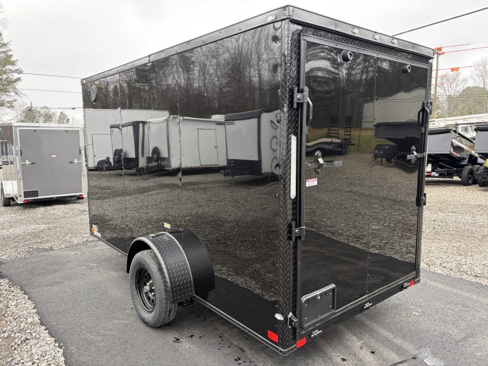 New 2026 Big Daddy's Edition 6X12 Enclosed Trailer With 6' 6" Interior, Blackout, Single Axle, Polycor