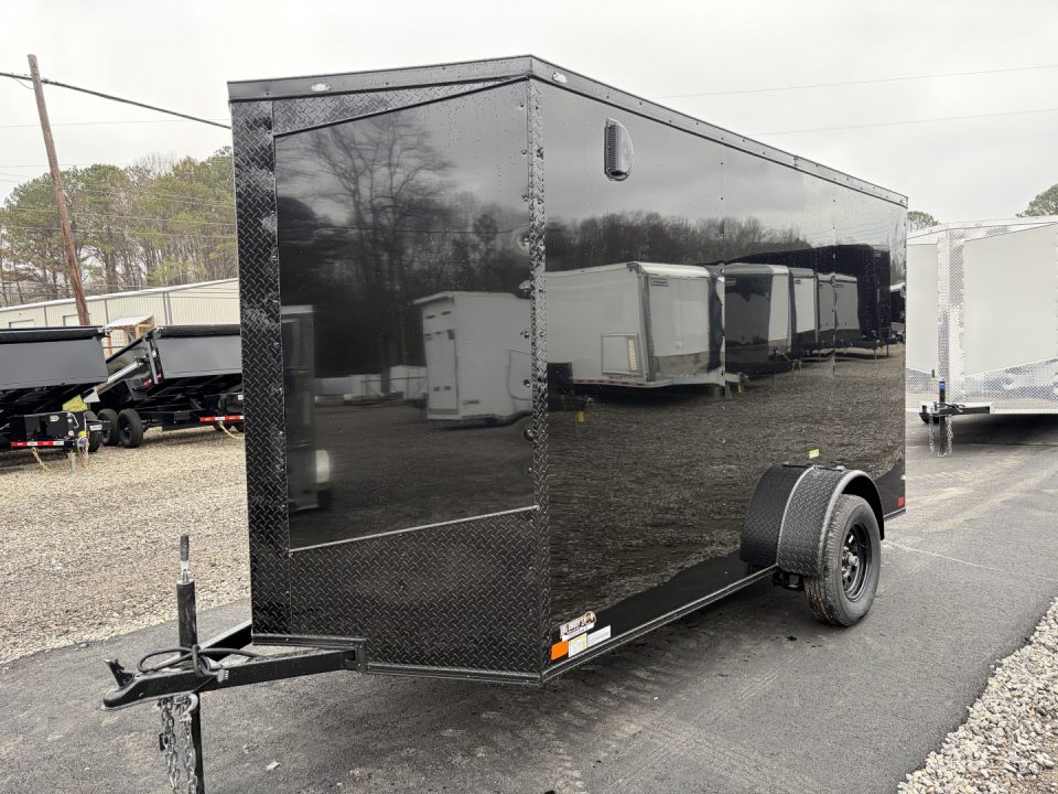 New 2026 Big Daddy's Edition 6X12 Enclosed Trailer With 6' 6" Interior, Blackout, Single Axle, Polycor