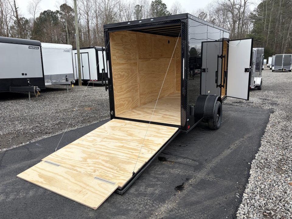 New 2026 Big Daddy's Edition 6X12 Enclosed Trailer With 6' 6" Interior, Blackout, Single Axle, Polycor