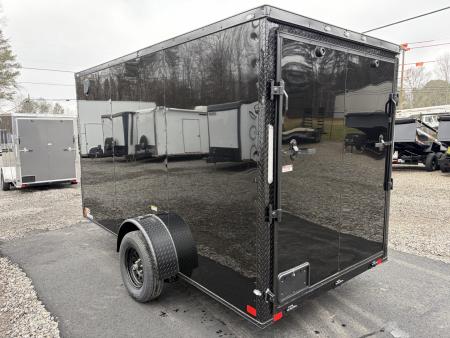 New 2026 Big Daddy's Edition 6X12 Enclosed Trailer With 6' 6" Interior, Blackout, Single Axle, Polycor