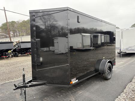 New 2026 Big Daddy's Edition 6X12 Enclosed Trailer With 6' 6" Interior, Blackout, Single Axle, Polycor