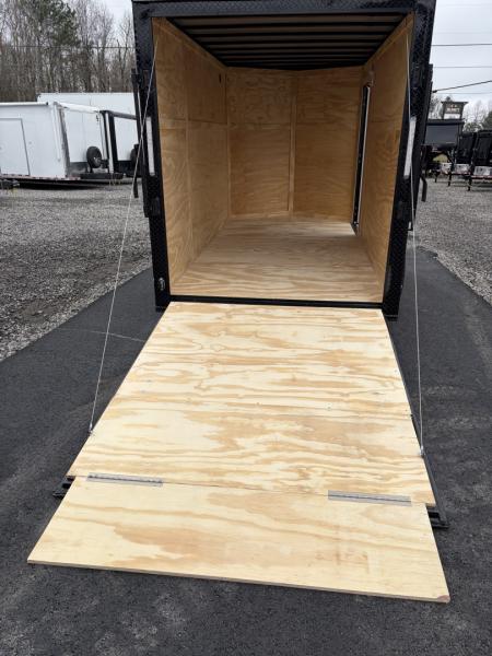 New 2026 Big Daddy's Edition 6X12 Enclosed Trailer With 6' 6" Interior, Blackout, Single Axle, Polycor