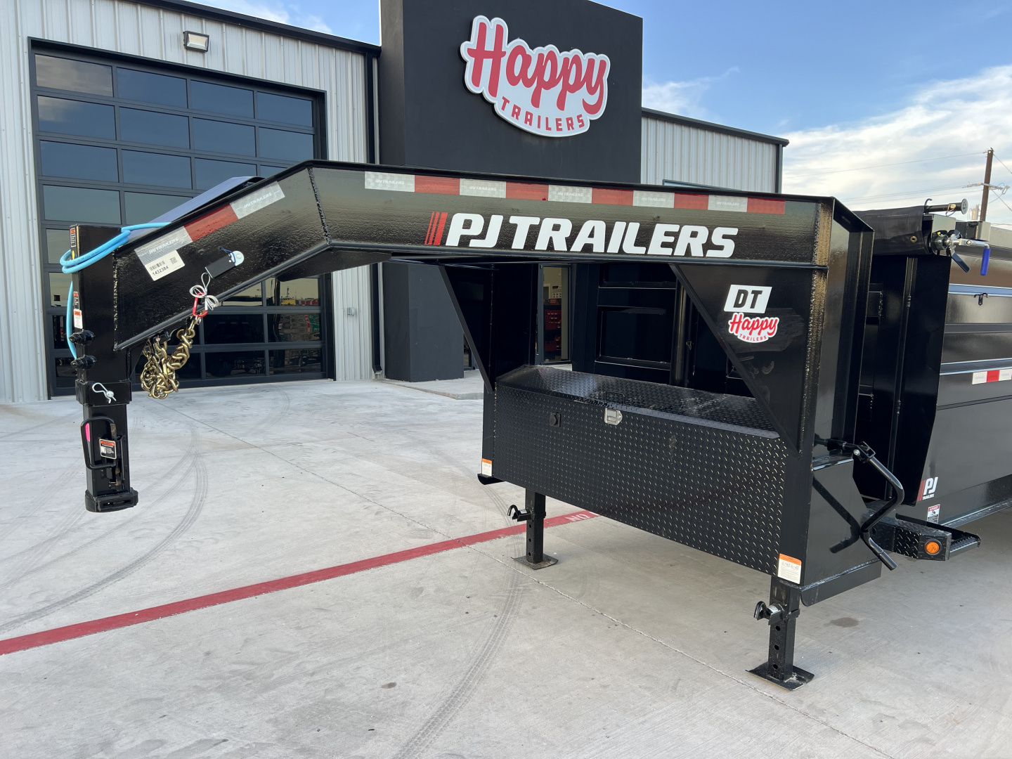 New 2026 PJ 83"x16' GN Tandem Axle Low Pro Telescopic Dump w/ 48" Sides – DT