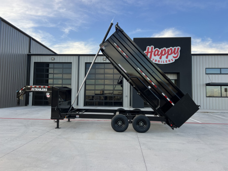 2026 PJ 83"x16' GN Tandem Axle Low Pro Telescopic Dump w/ 48" Sides – DT
