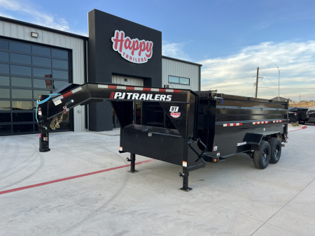 New 2026 PJ 83"x16' GN Tandem Axle Low Pro Telescopic Dump w/ 48" Sides – DT