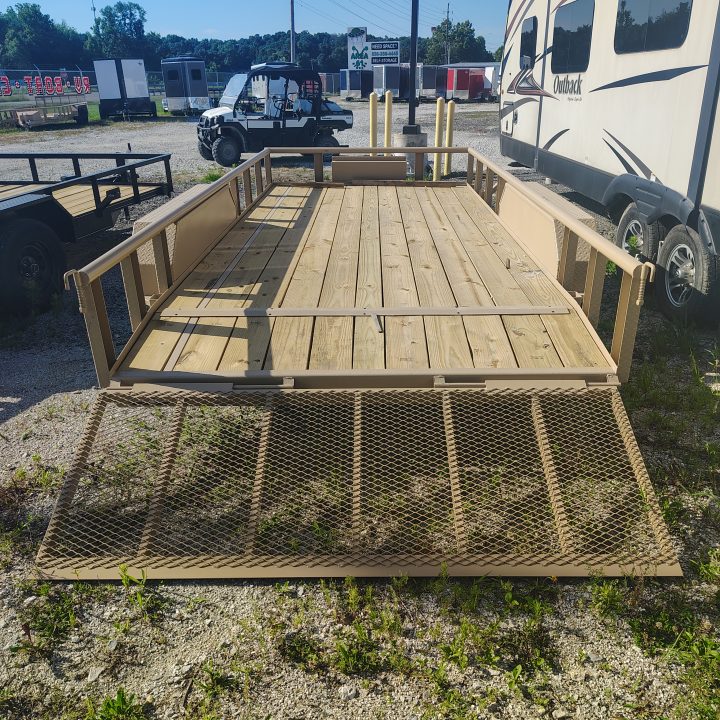 New 2026 MEB 83x16 TA , 2' Dovetail with 30" gate, pipe rail, 3.5k axles Utility Trailer