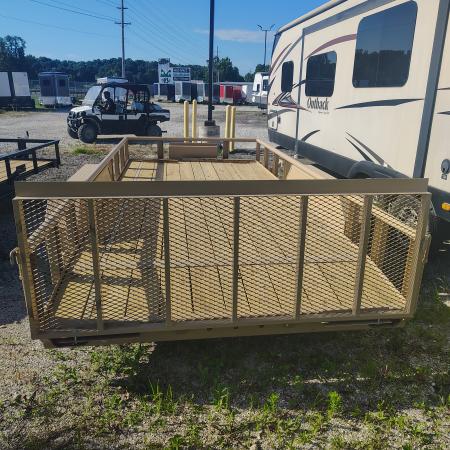 New 2026 MEB 83x16 TA , 2' Dovetail with 30" gate, pipe rail, 3.5k axles Utility Trailer