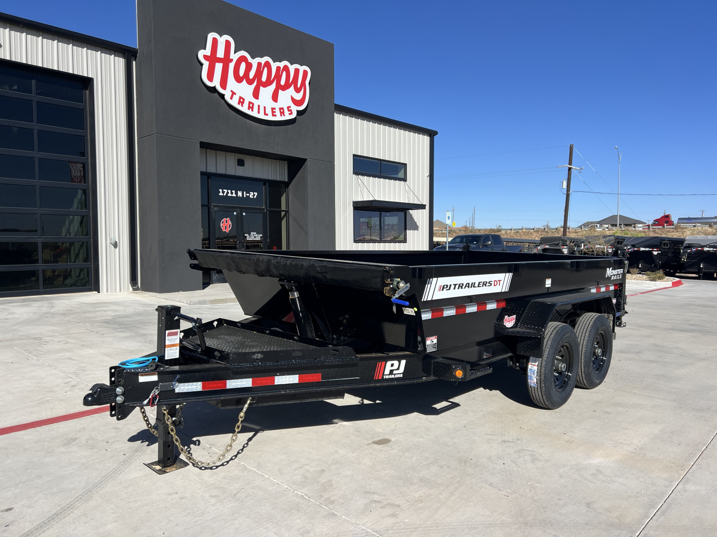 New 2026 PJ 83"x14' BP Tandem Axle Low Pro Telescopic Dump w/ 24" Sides – DT