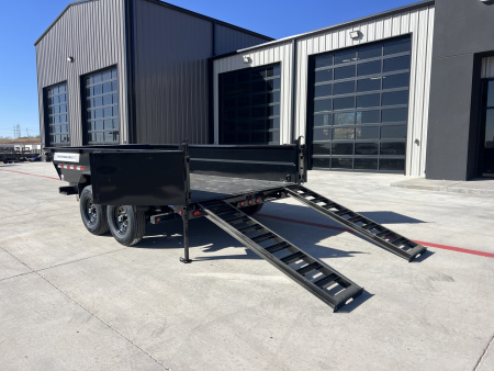 New 2026 PJ 83"x14' BP Tandem Axle Low Pro Telescopic Dump w/ 24" Sides – DT
